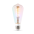 Ampoule ST64 Wi-Fi RGB+CCT 5W lot de 1 sur fond blanc studio