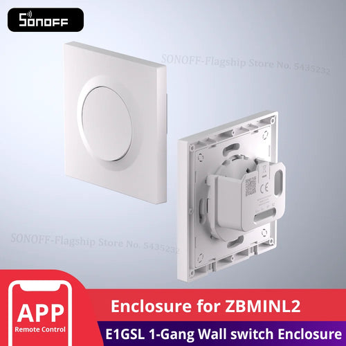 NéoCase E1GSL Pro blanc, boîtier ultra-slim pour interrupteur mural.