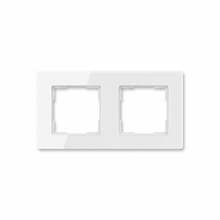Cadre Blanc Pur à deux modules pour NéoGrid Essential.