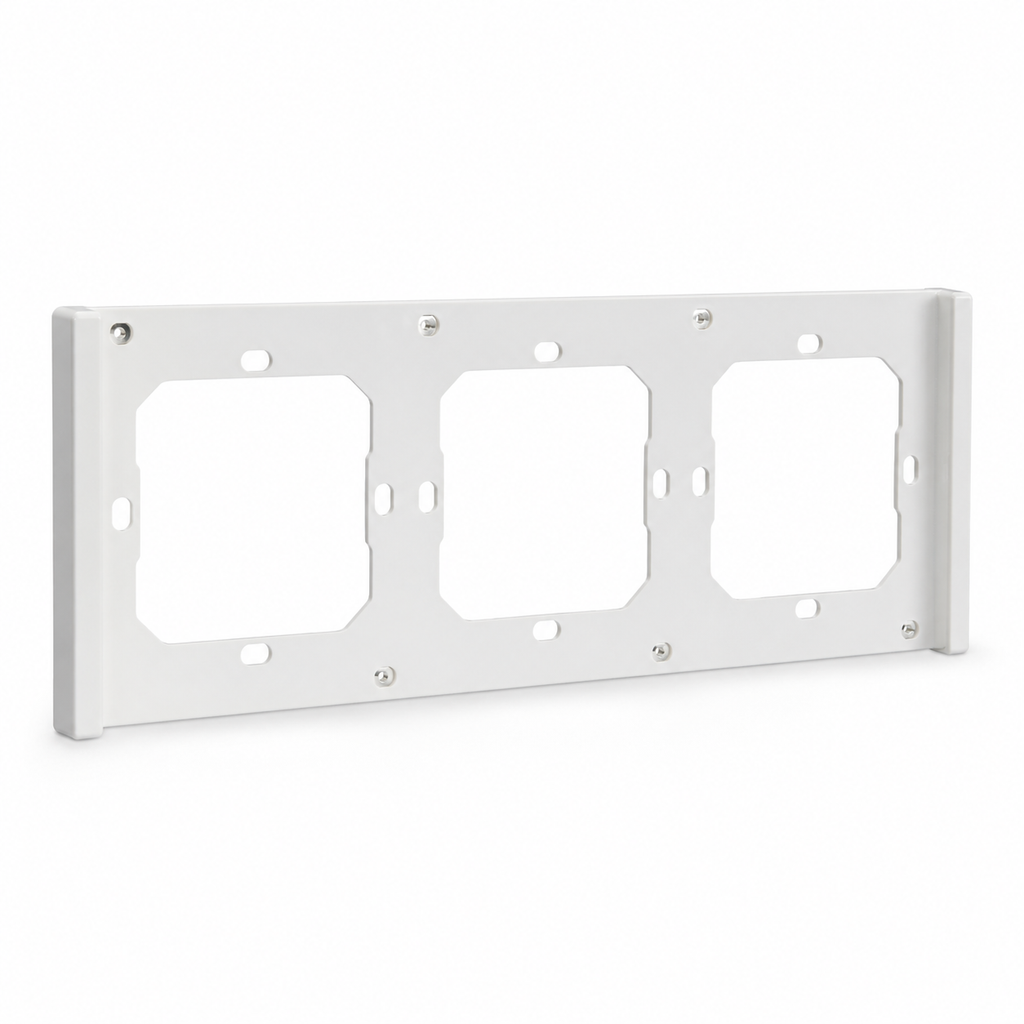 Cadre interrupteur blanc 3 modules