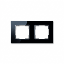 Cadre Noir Absolu à deux modules pour NéoGrid Essential.