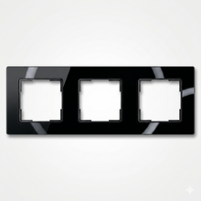 Cadre Noir Absolu à trois modules pour NéoGrid Essential.