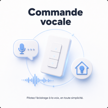 NéoMatter Comfort compatible commande vocale pour piloter l’éclairage à distance.