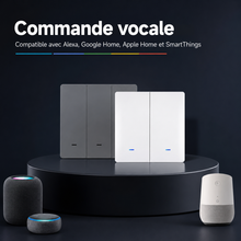 NéoMatter Comfort EU gris et blanc compatibles commande vocale avec assistants connectés.