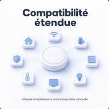 NéoMatter Comfort connecté aux équipements domotiques Matter, Wi-Fi et assistants vocaux.