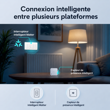 NéoMatter Push Comfort US assurant une connexion intelligente entre plusieurs plateformes domotiques.
