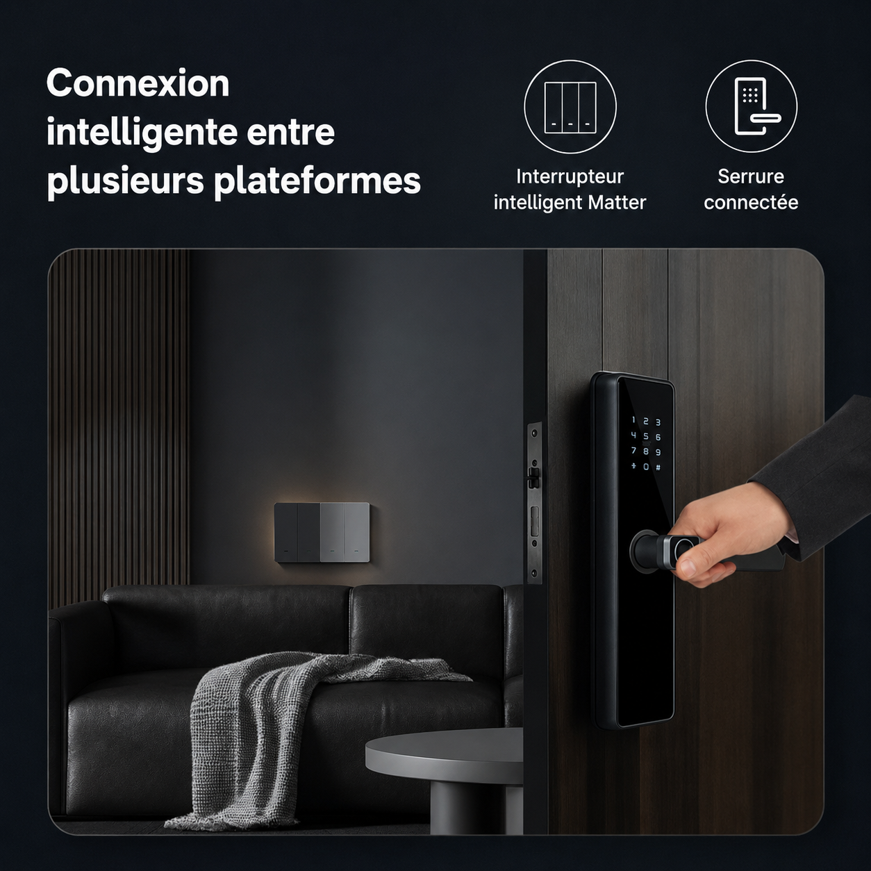NéoMatter Comfort EU dans une maison connectée avec intégration entre plusieurs plateformes.