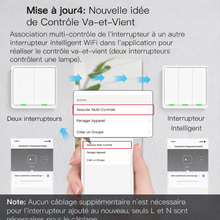NéoSoft Bluetooth Comfort configuré pour un contrôle va-et-vient de l’éclairage.