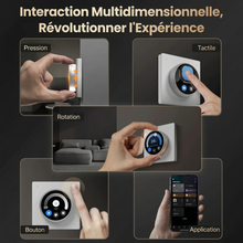 Interaction molette tactile panneau controle