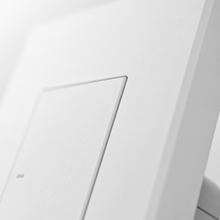 Detail touche interrupteur blanc