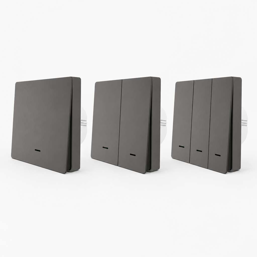 NéoPush RF Comfort blanc à bouton-poussoir pour commande WiFi et RF433.