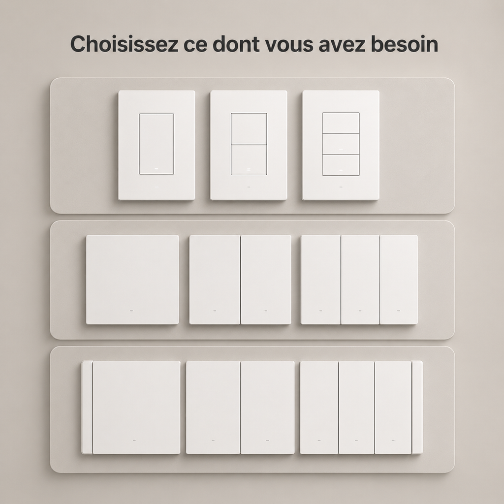 Choix des modeles interrupteur connecte