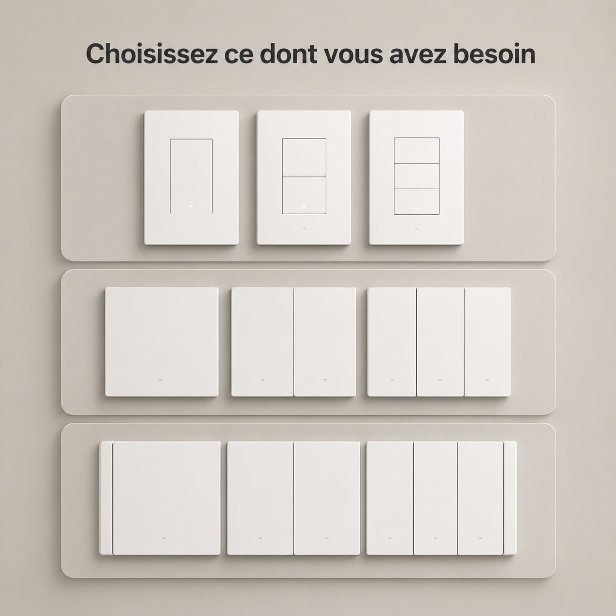 Choix des modeles interrupteur connecte