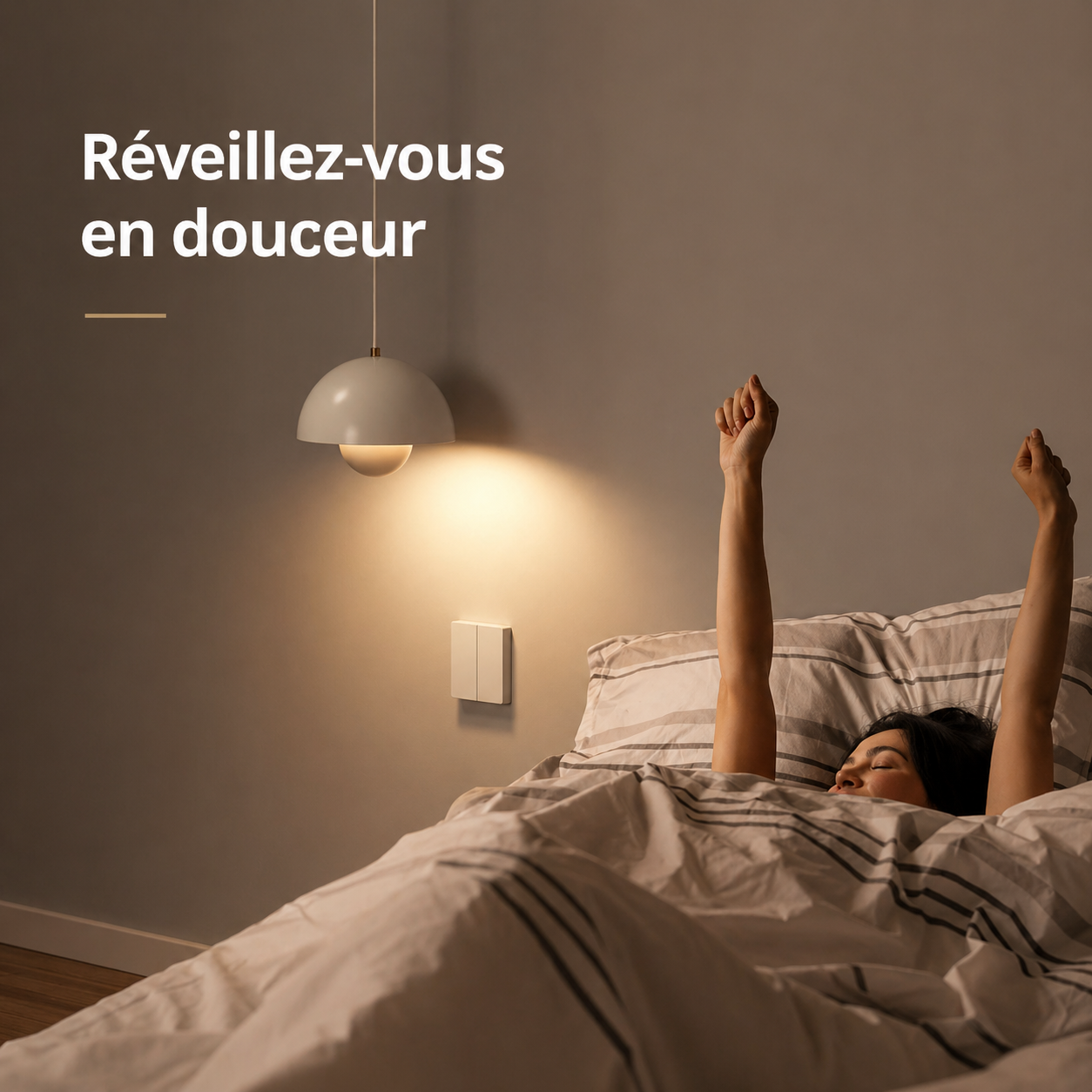 Interrupteur connecte reveil en douceur