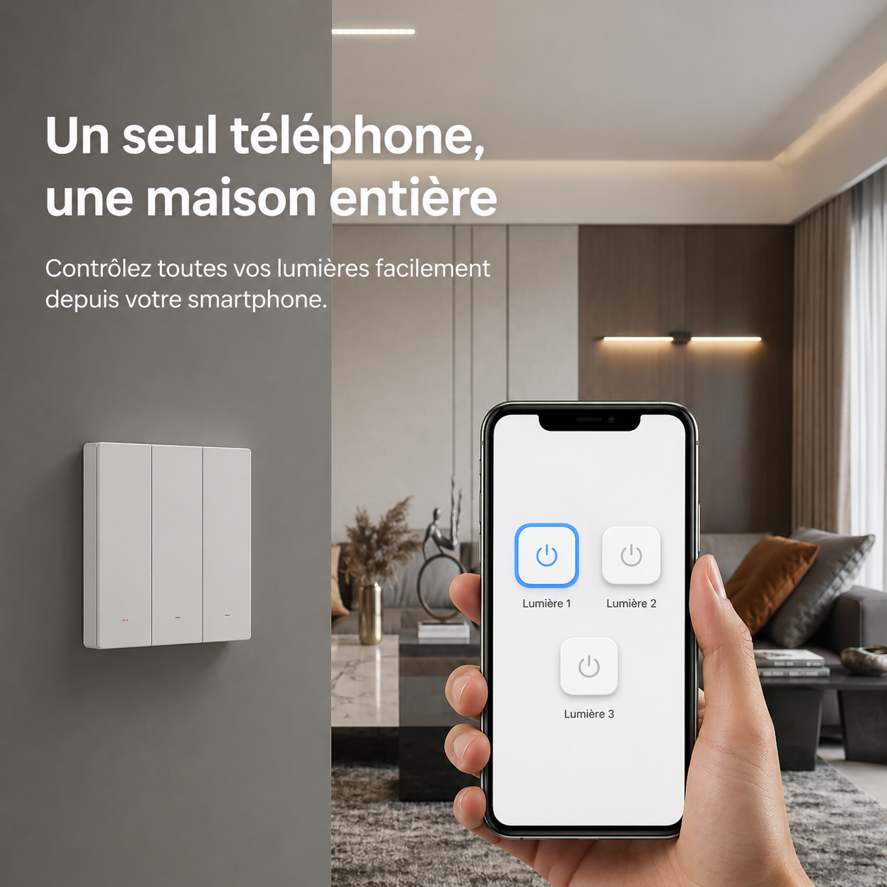 Controle smartphone maison connectee