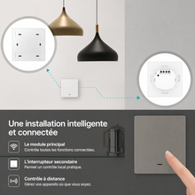 Interrupteur double installation connectee