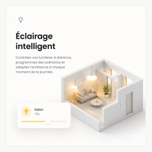 Interrupteur eclairage intelligent maison connectee