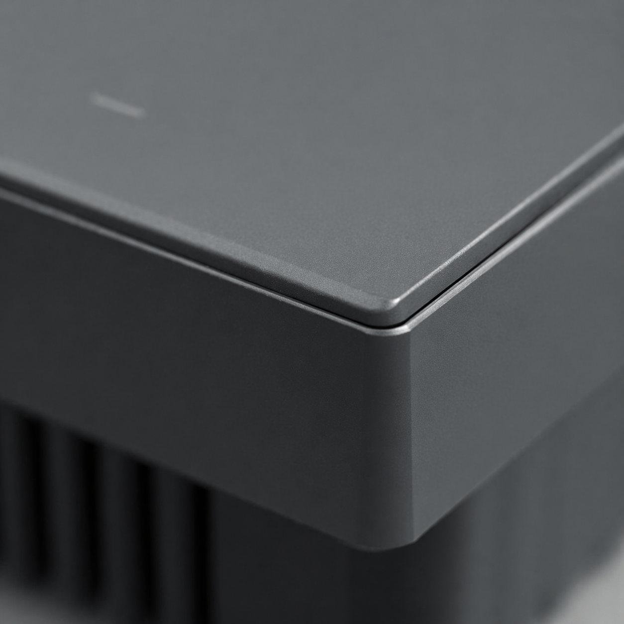 Interrupteur gris detail angle