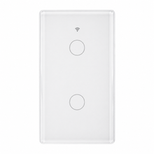 Interrupteur lumiere connecte blanc tactile a 1 bouton