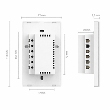 Dimensions du module interrupteur lumiere connecte