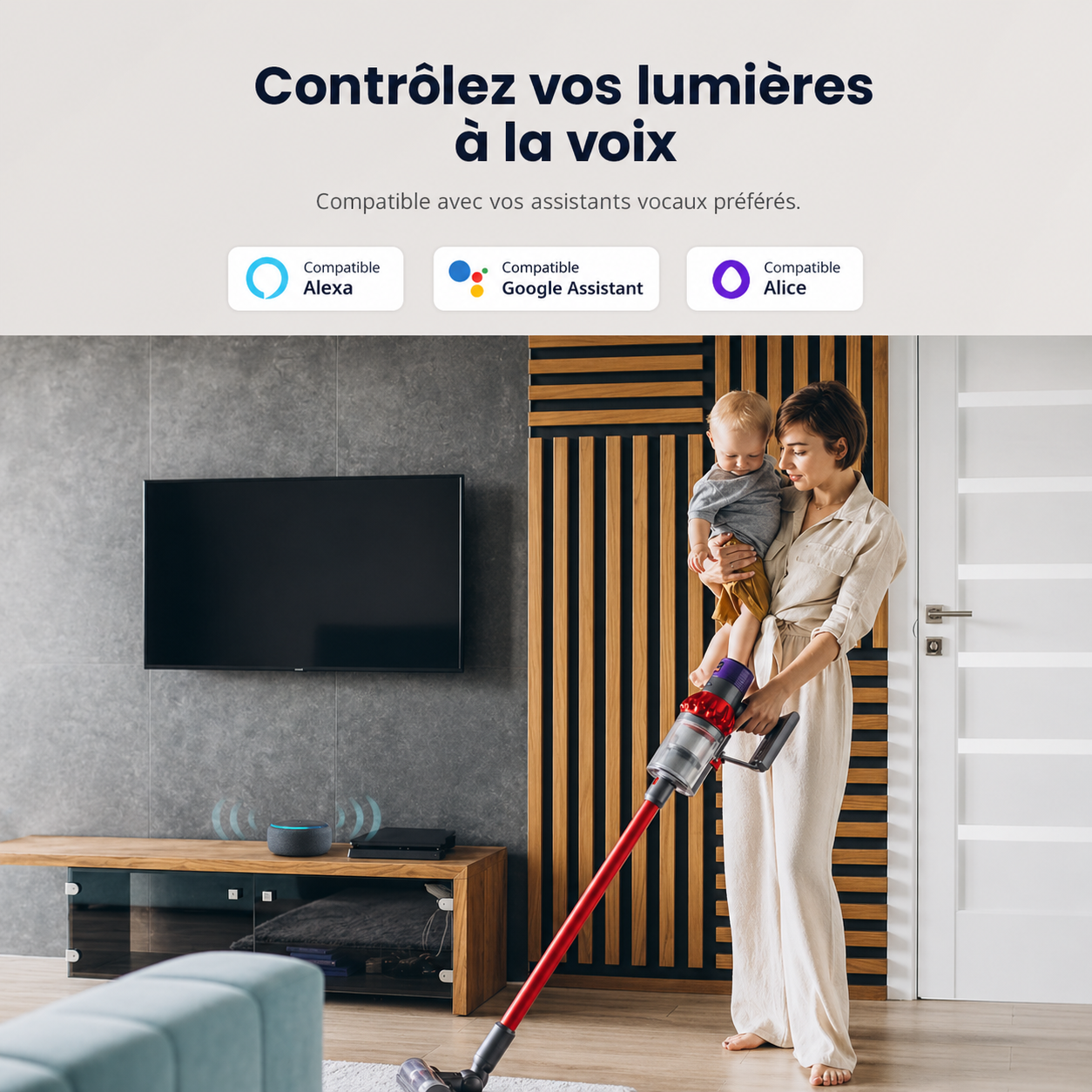 Controle vocal des lumieres interrupteur M5