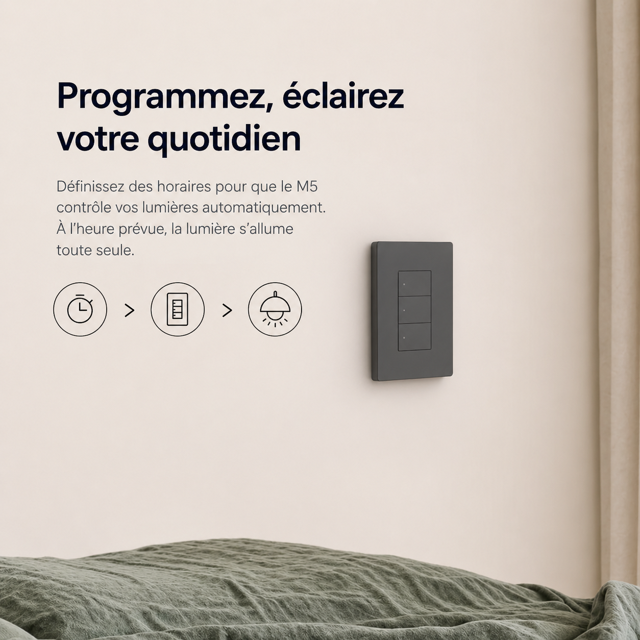 Programmation lumiere interrupteur M5