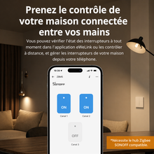 Interrupteur maison connectee controle application