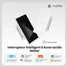 Interrupteur intelligent ecran tactile Matter