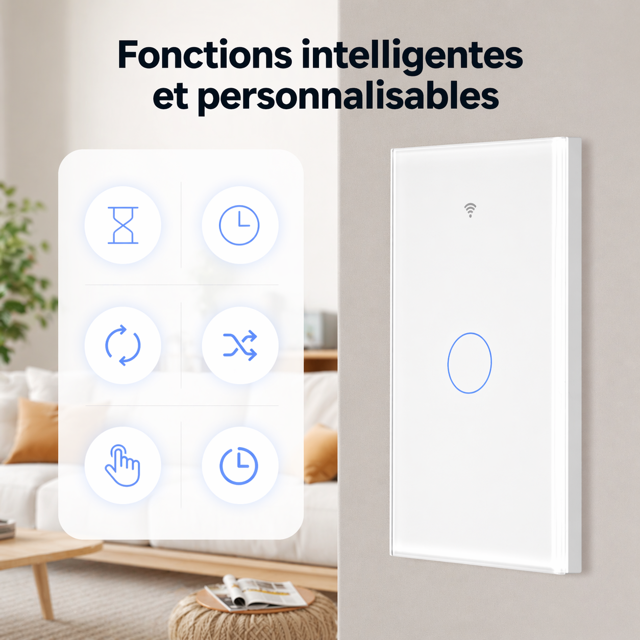 Interrupteur Matter fonctions intelligentes personnalisables
