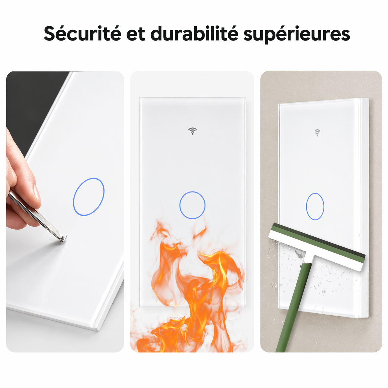 Interrupteur Matter securite et durabilite