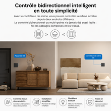NéoSwitch M5 Pro gris avec contrôle bidirectionnel intelligent au format US.