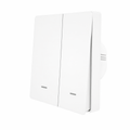 Interrupteur mural blanc 2 boutons