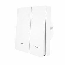 Interrupteur mural blanc 2 boutons