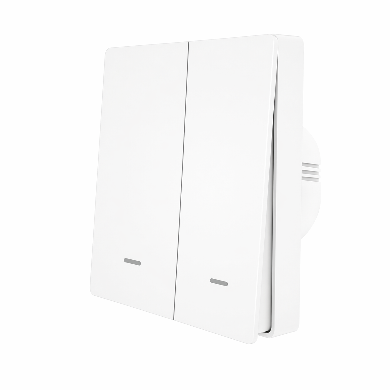 Interrupteur mural blanc 2 boutons