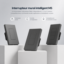 Interrupteur mural intelligent M5 noir
