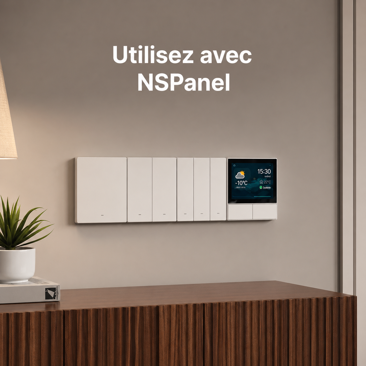 Interrupteur avec NSPanel dans salon