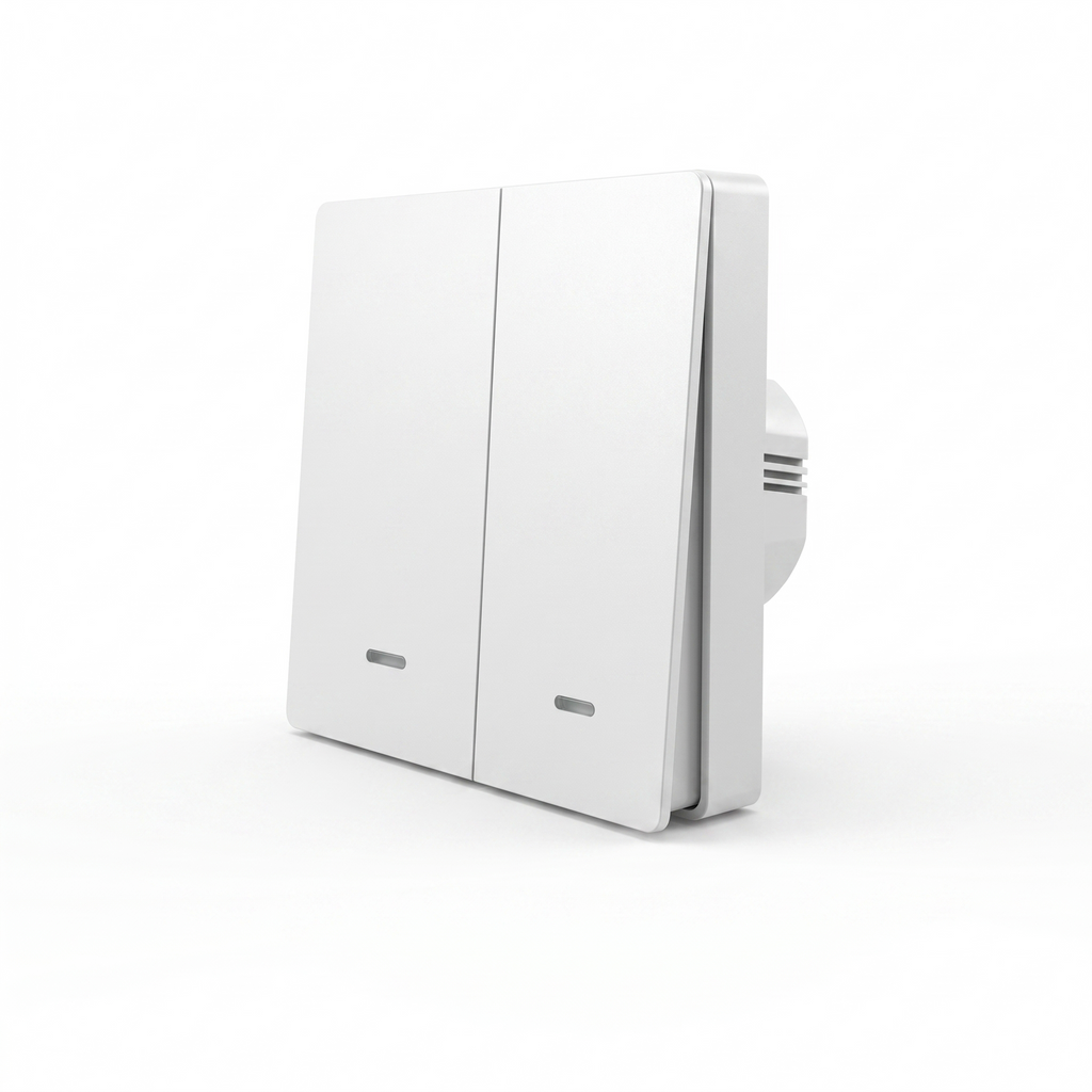 Interrupteur RF433 blanc deux boutons