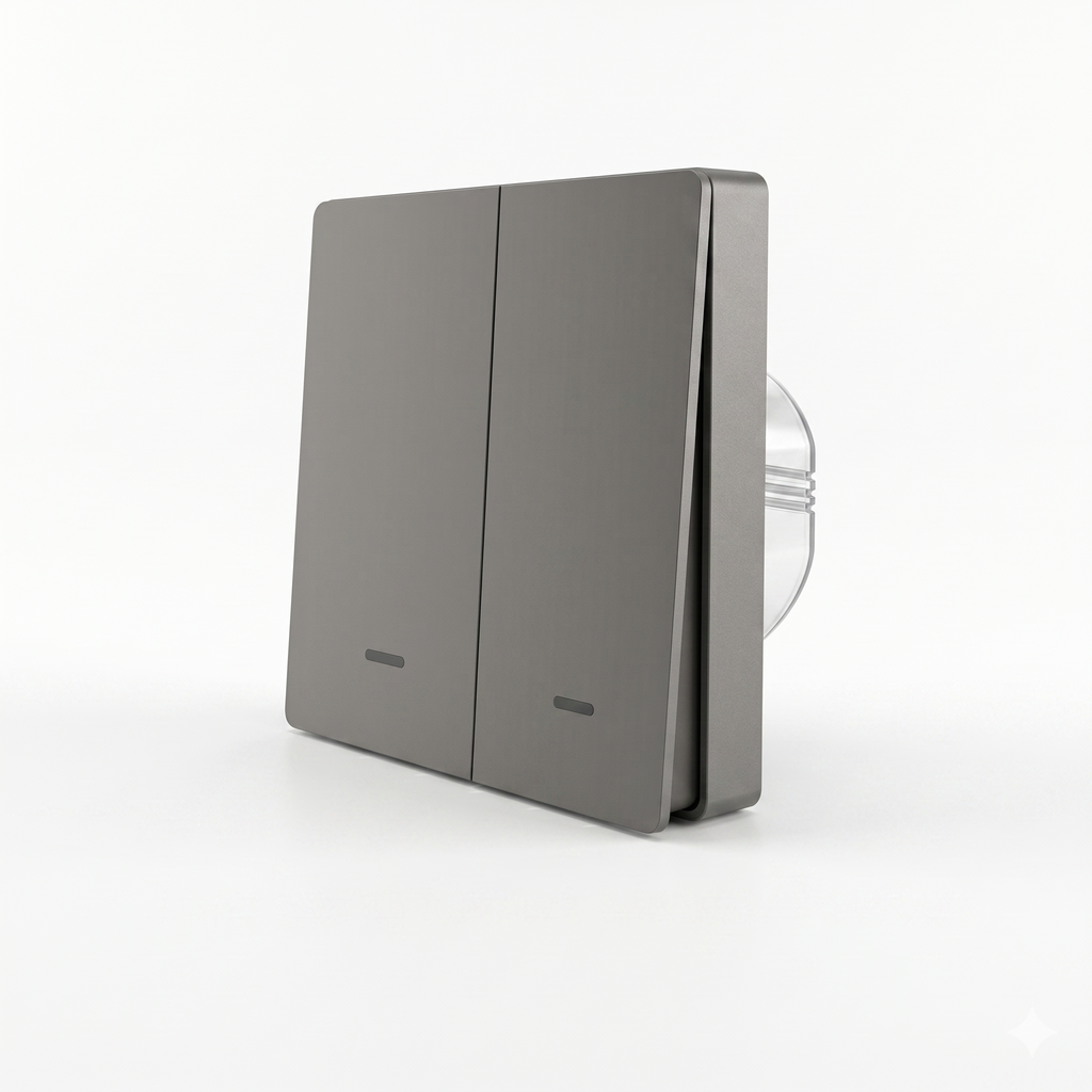 Interrupteur RF433 gris angle