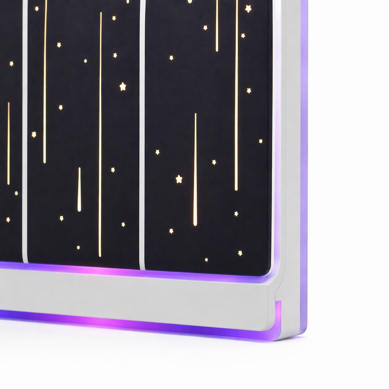 Interrupteur RGB noir detail lumineux