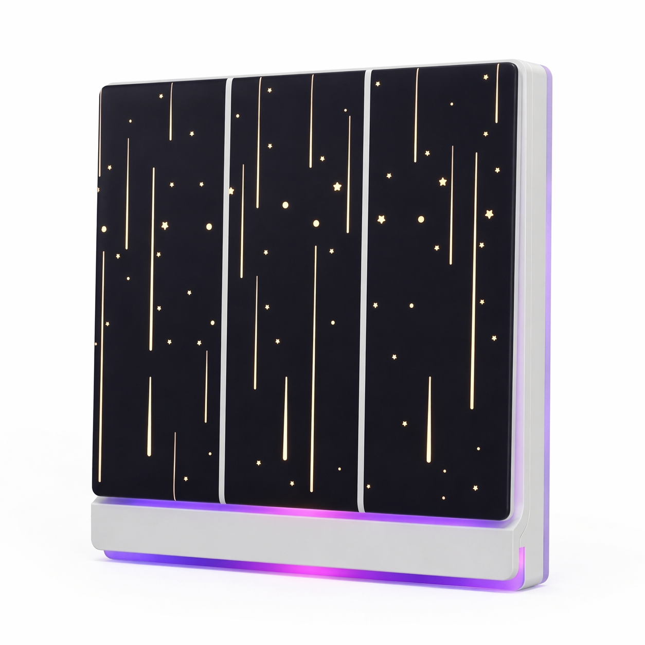 Interrupteur RGB noir lumineux LED