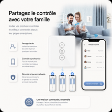 Interrupteur rideau partage famille