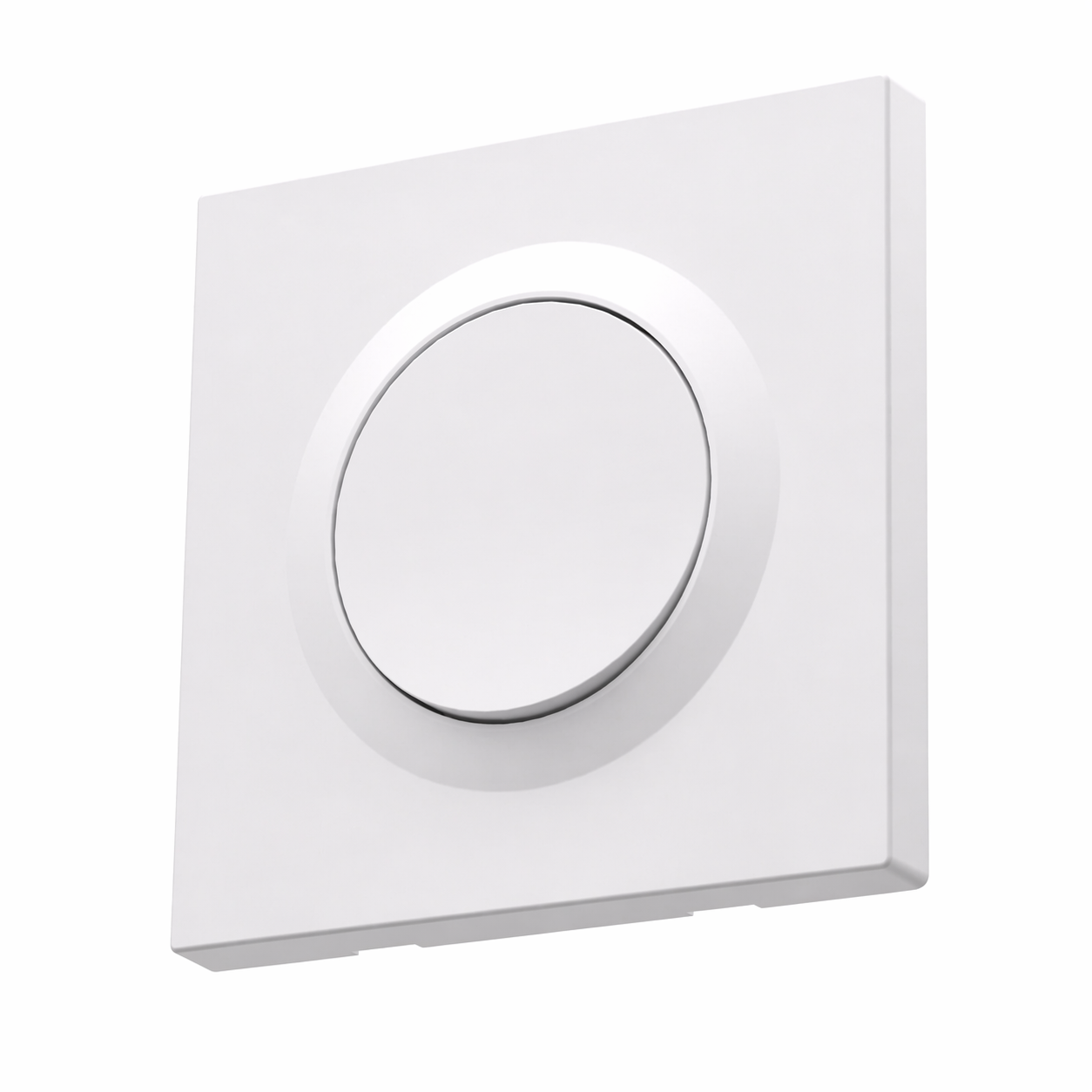 Interrupteur rond face blanche