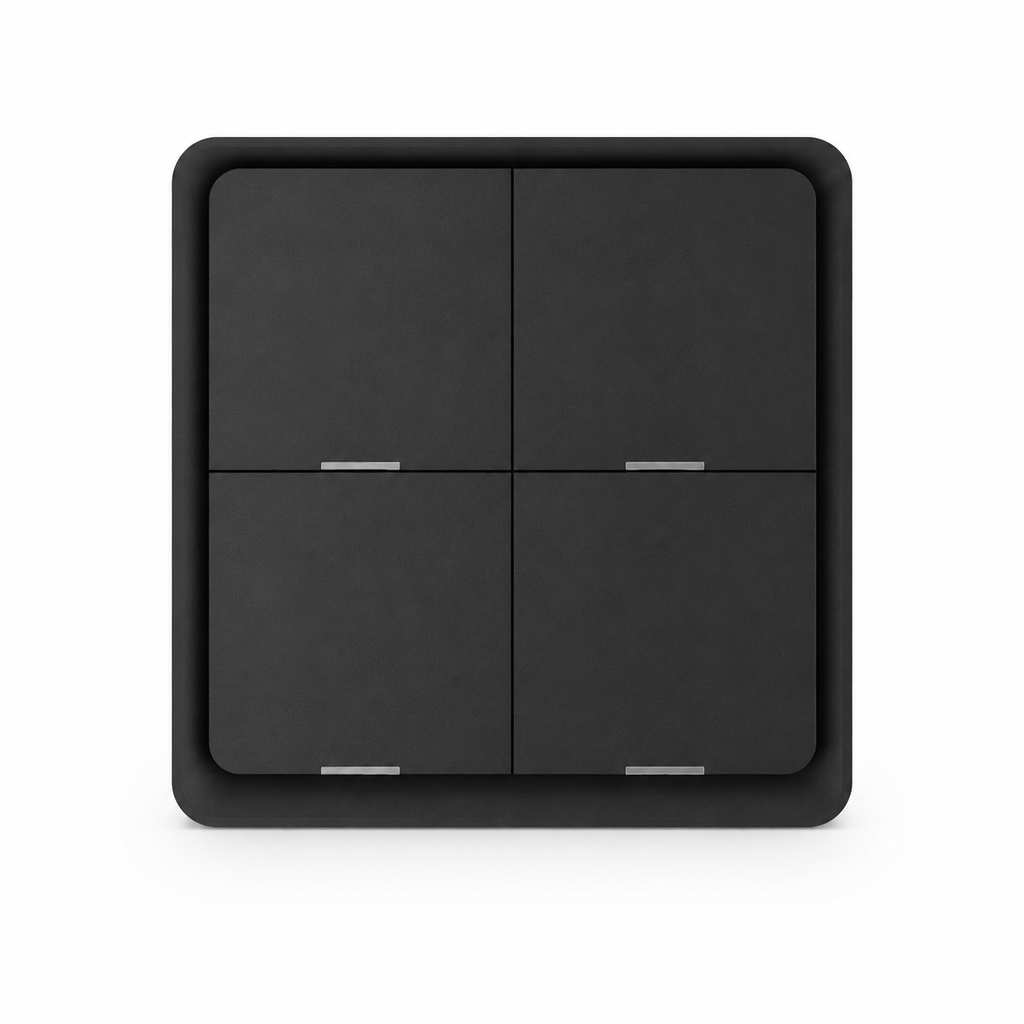 NéoScene 4 Comfort noir quatre canaux avec boutons carrés et voyants discrets.