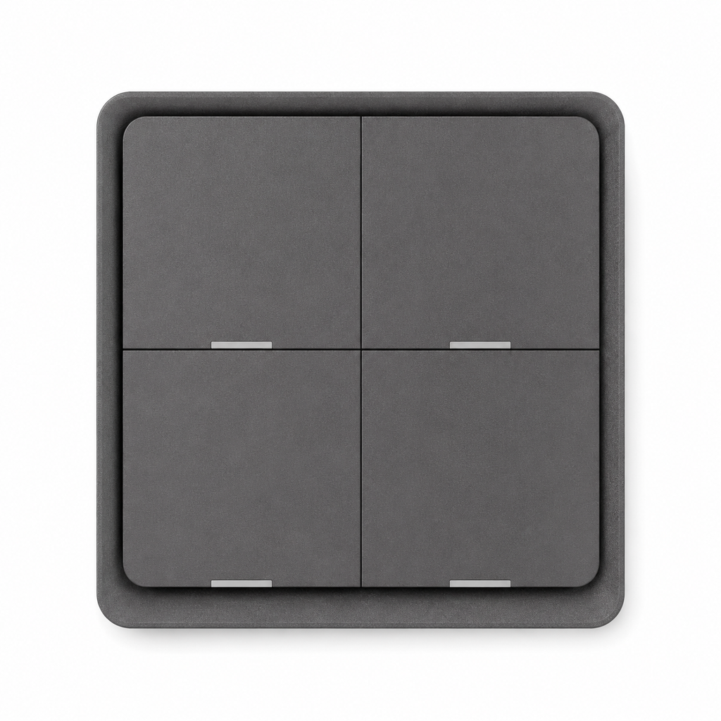 NéoScene 4 Comfort noir quatre canaux avec grille de boutons élégante.