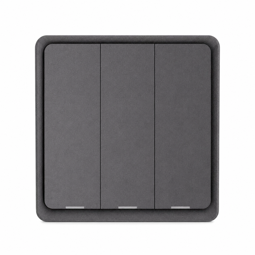 NéoScene 4 Comfort noir trois canaux avec boutons verticaux pour scènes connectées.