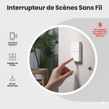 Interrupteur scene sans fil appui mural
