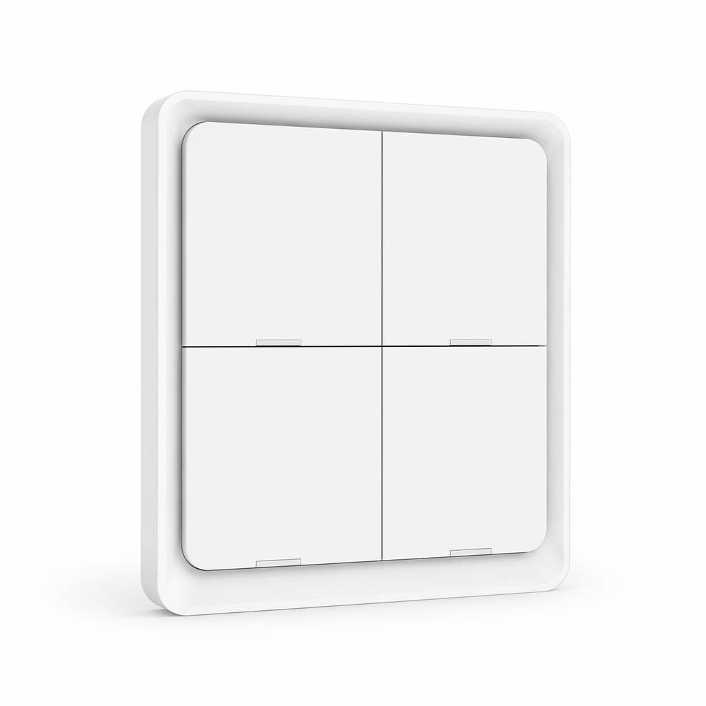 Interrupteur scene Zigbee blanc quatre boutons