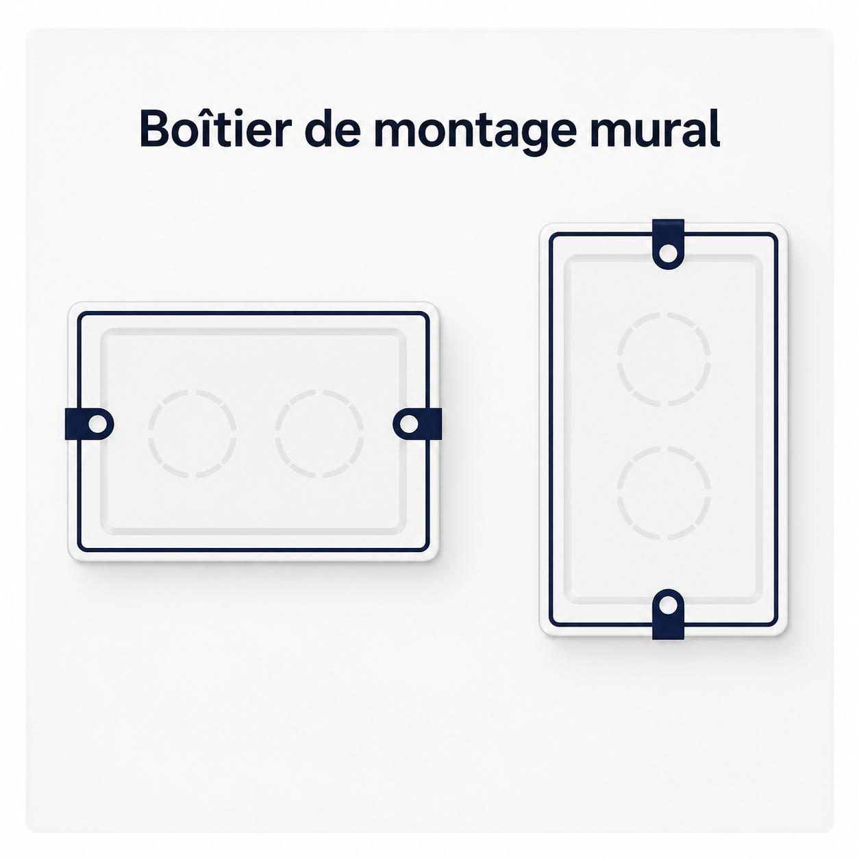 Boitier mural interrupteur tactile