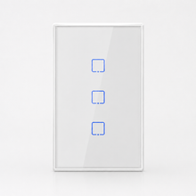 Détail du bouton tactile en verre du NéoTouch Glass T2 Pro.