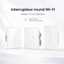 NéoTouch Glass T2 Pro en verre tactile WiFi et RF433.